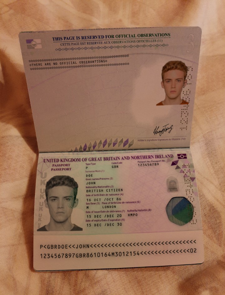 Fake Passport UK